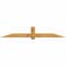 Ekena Millwork Eugene Rough Sawn Timber Gable Bracket, Western Red Cedar, 96"W x 16"H x 6"D x 6"F, 4/12 Pitch GBW096X16X0606EUG00RWR - alternate 1
